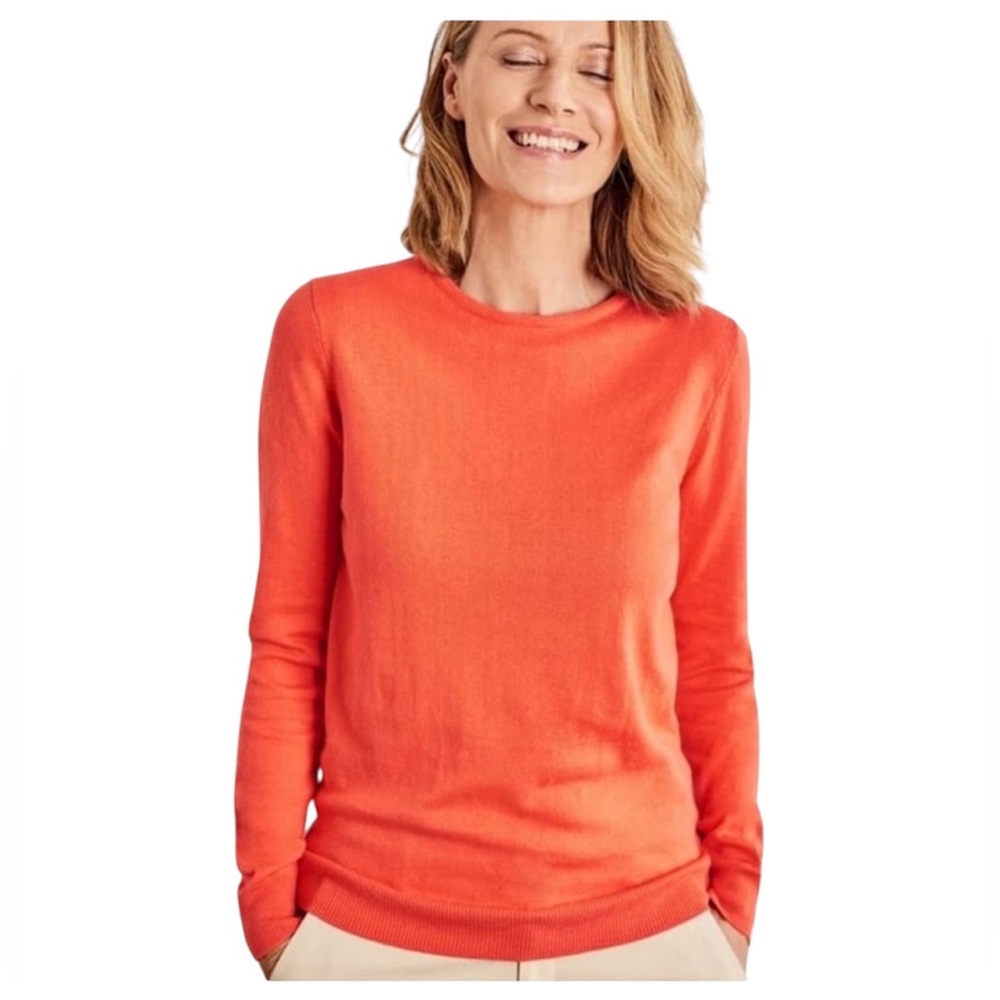 Banana Republic Filpucci Merino Cashmere Orange Sweater Small